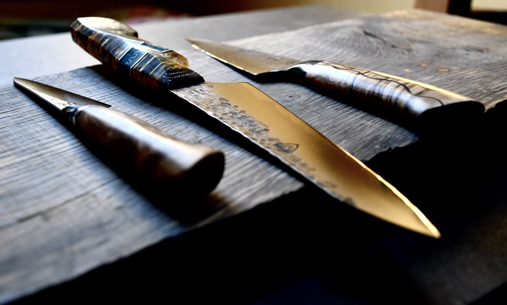 Handmade chefs knife, Parer and Ferraby5.